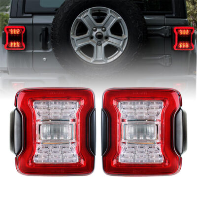 Red/Smoke Black LED Tail Lamps For JK 2007-2017