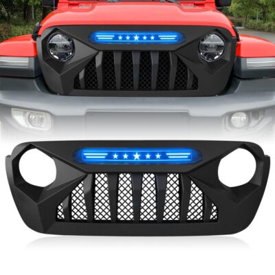 Front Grille With LED Light For JL 2018+