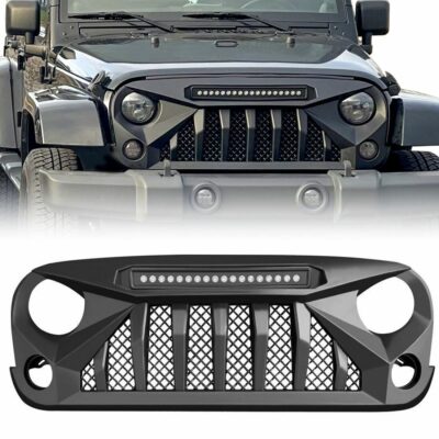 Front Grille With LED Lights For JK 2007-2017