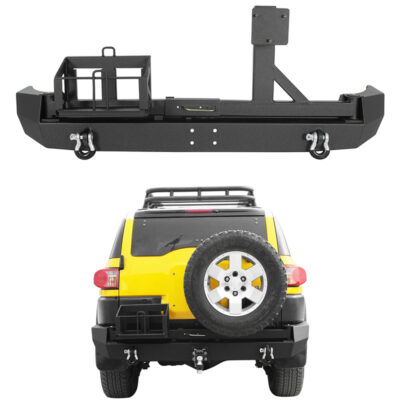 Rear Bumper With Spare Tire Rack For FJ Cruiser 2007-2021