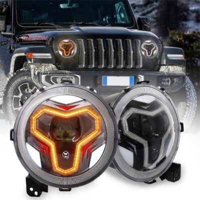 9" LED Headlight For JL 2018+