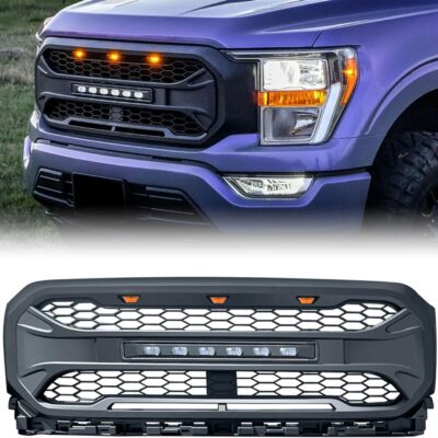 Front Grille With LED Lights For F150 2021+